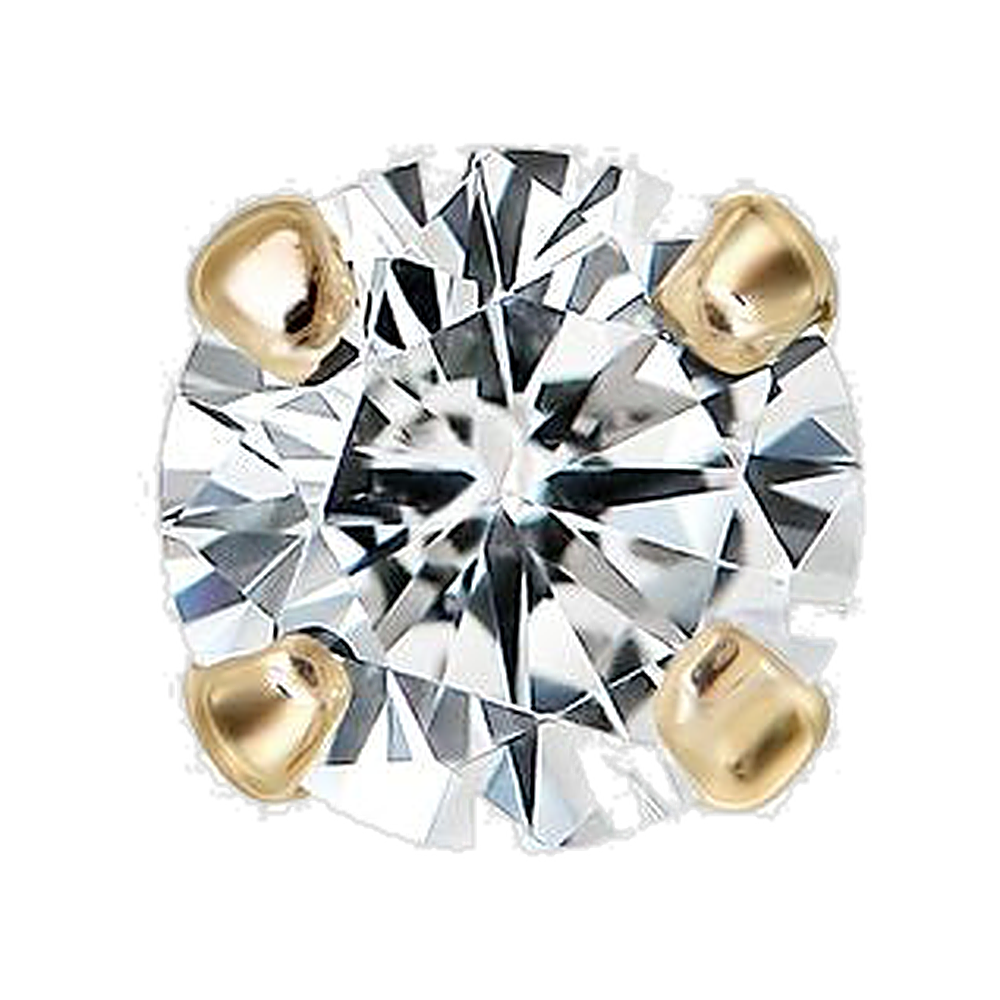 Prong CZ 2.5mm – 14k Gold
