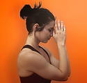 Le mani giunte in Posizione di yoga