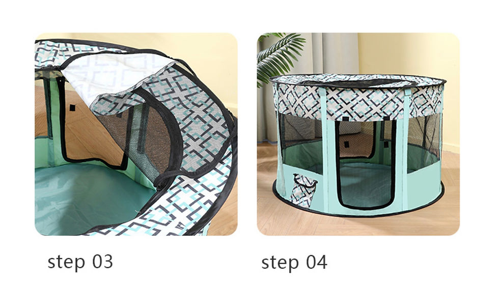 Thumbnail: Foldable puppy/small dog cage, play pen or whelping pen