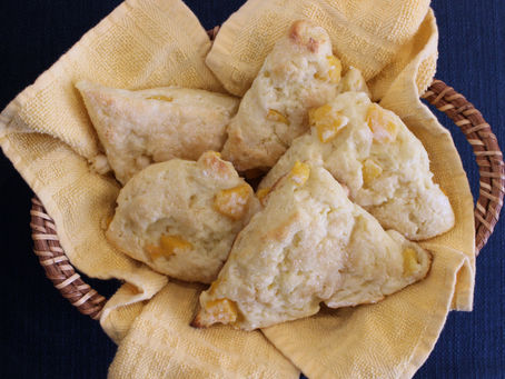 Peaches 'n' Cream Scones