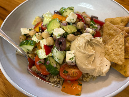 Greek Chickpea Quinoa Salad