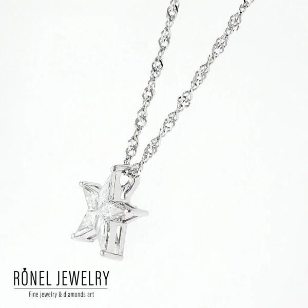 תליון יהלומים בליטוש מיוחד היצורים יחד כוכב מושלם