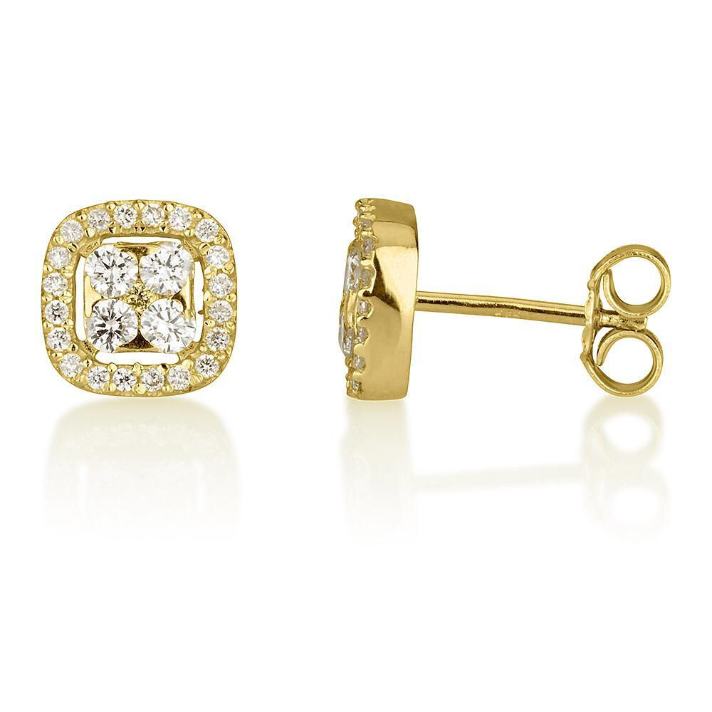 עגילי יהלומים 