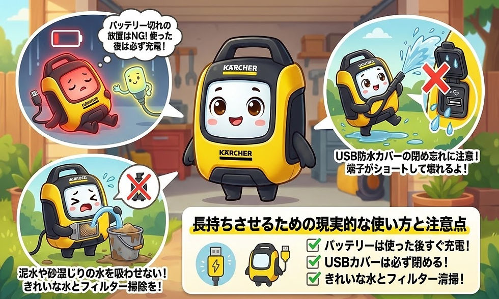 ケルヒャー OC 5 Handy Plus CBを正しく使うコツ・お手入れ方法