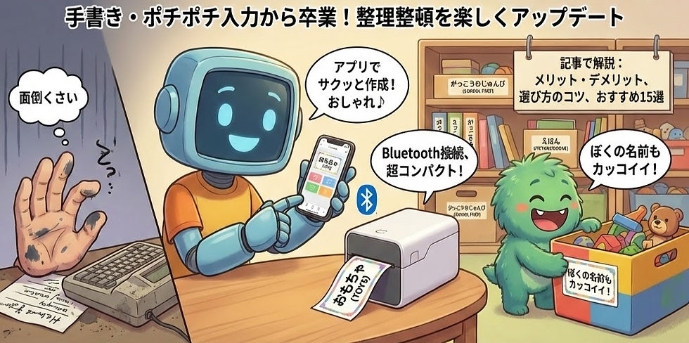 Bluetooth接続ラベルライター