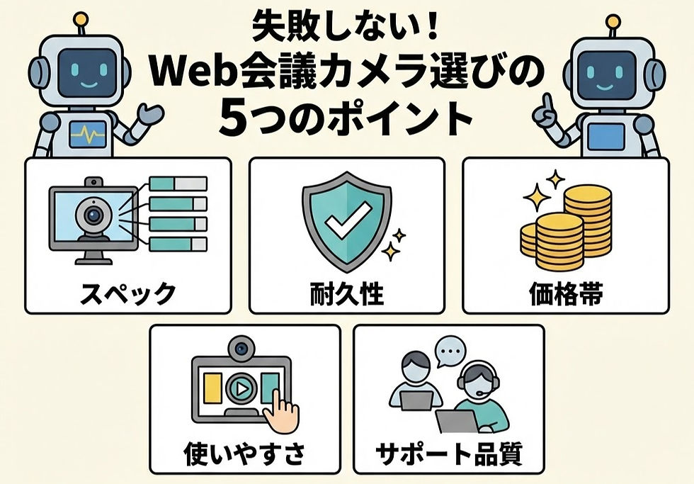 Web会議カメラの5つのポイント