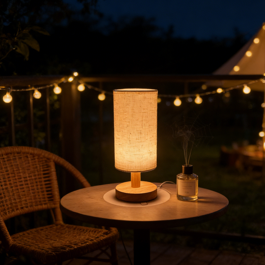 Thumbnail: AmberGlow™ Bedside Lamp