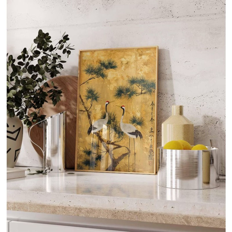 Thumbnail: Golden Flight™ Crane Wall Art