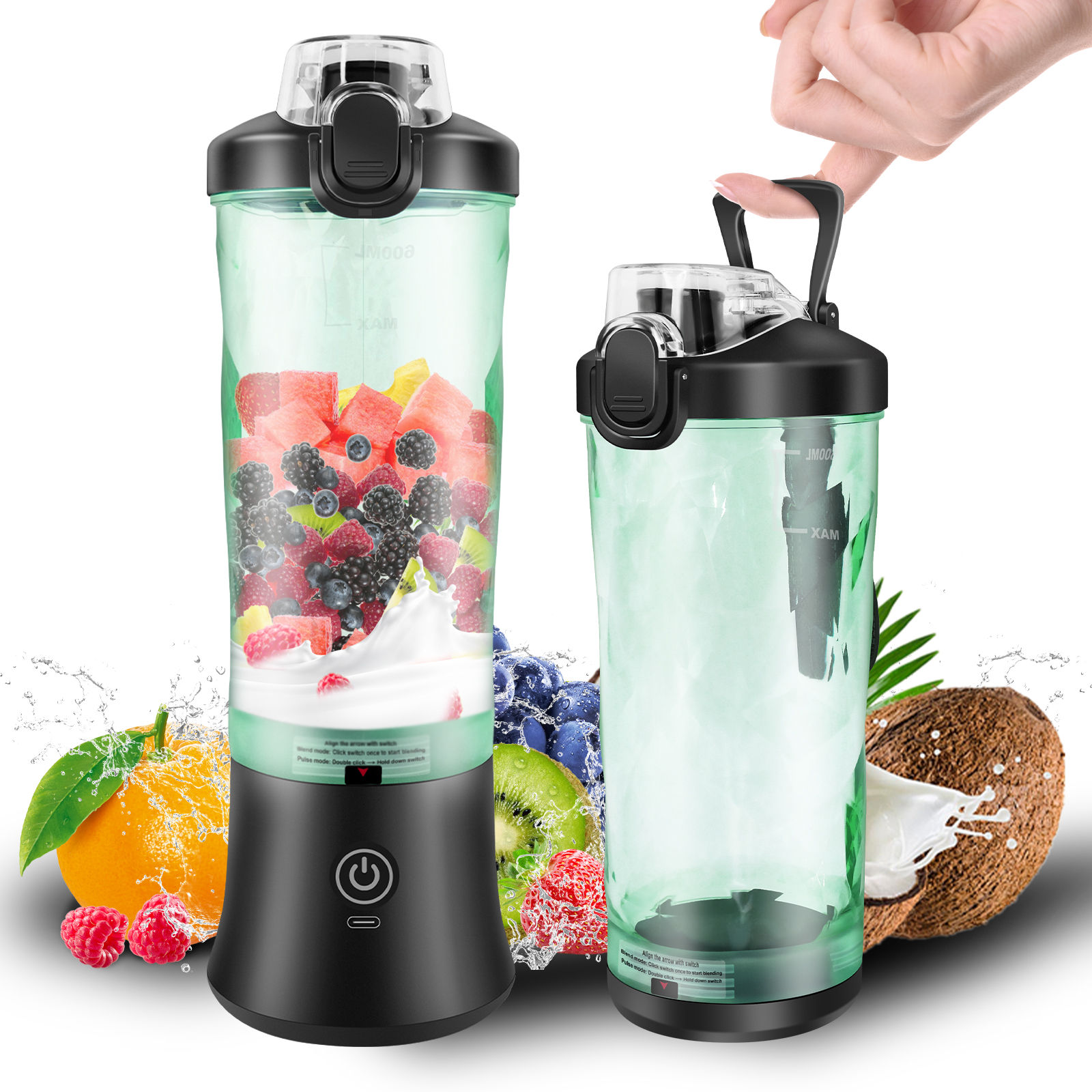 The AeroBlend GO: Portable USB-C Turbo Blender