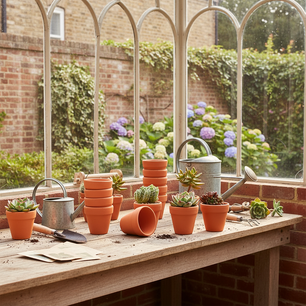 Thumbnail: TerraBloom™ Mini Clay Plant Pots