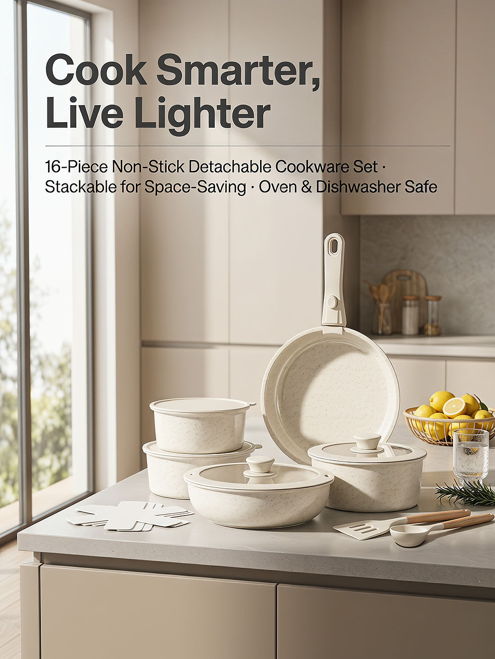 Thumbnail: EcoFlex™ Removable Handle Cookware Set