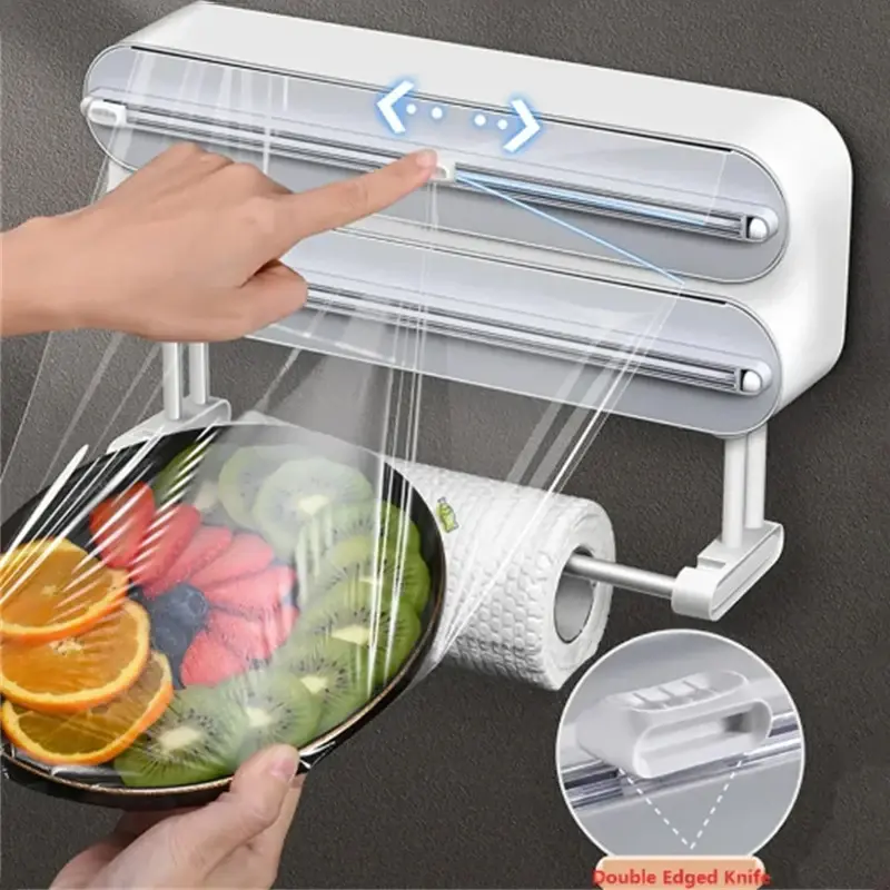 Thumbnail: Transform Your Kitchen Prep: The Ultimate 3-in-1 Wall-Mounted Film & Dispenser R