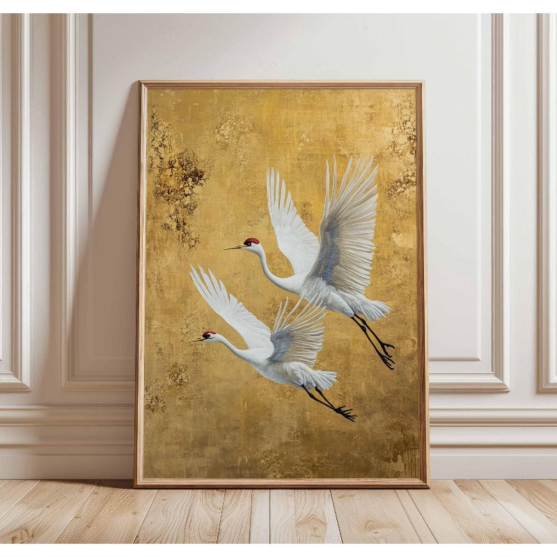 Thumbnail: Golden Flight™ Crane Wall Art