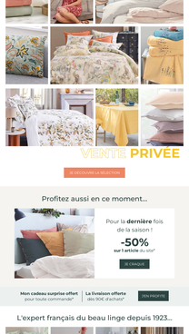 Ouverture de la Vente privée