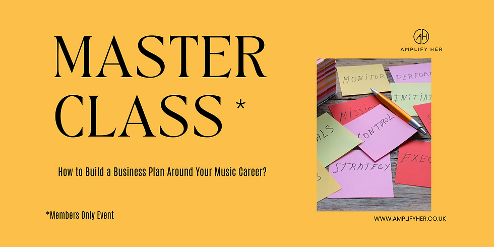 Masterclass: How to Build a Business Plan Around Your Career?