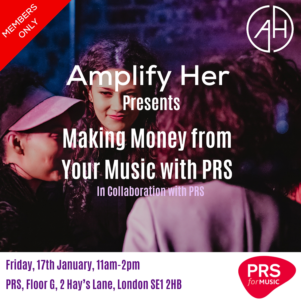 Making money from your music with PRS- Members Only event