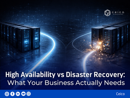 Illustration representing IT risk, operational resilience, and business continuity.