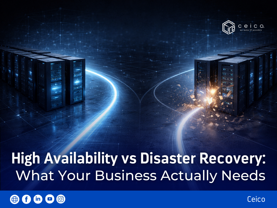 Illustration representing IT risk, operational resilience, and business continuity.