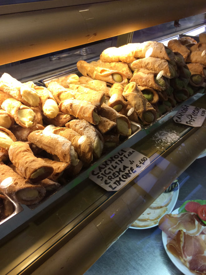 Hard to resist Cannoli window display