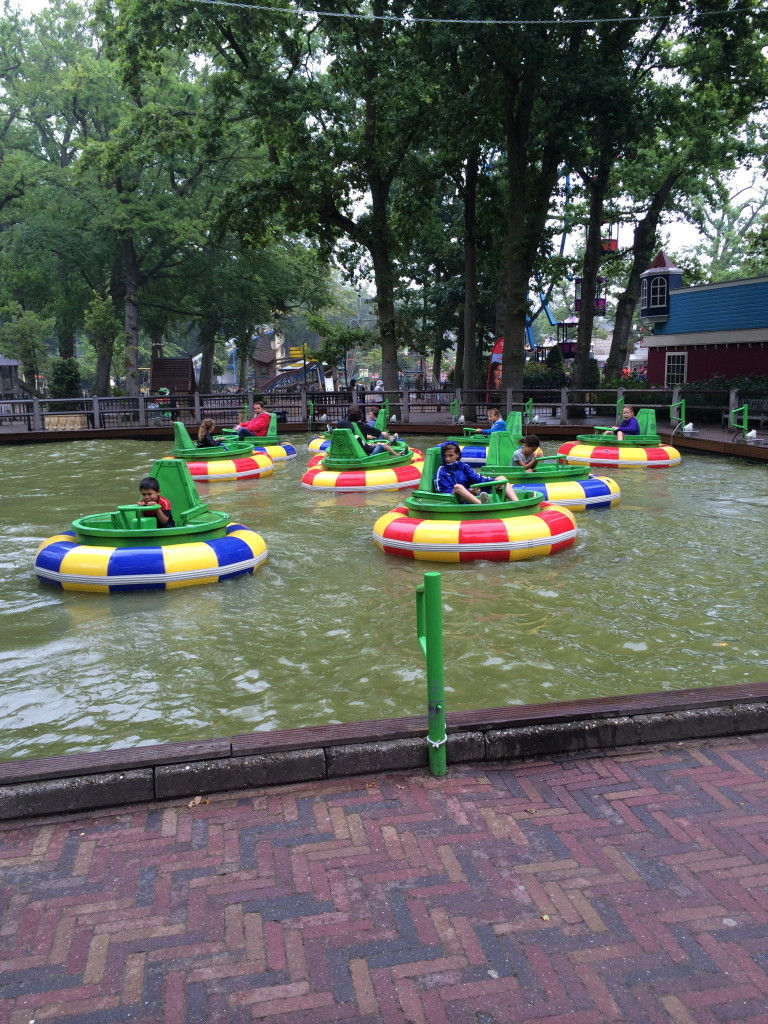 Bumper boats at Camping Duinrell in Wassenaar