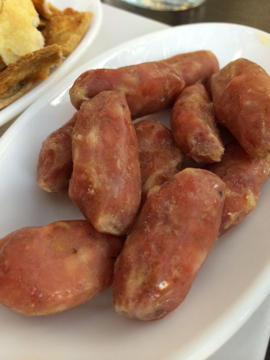 trying ham in spain