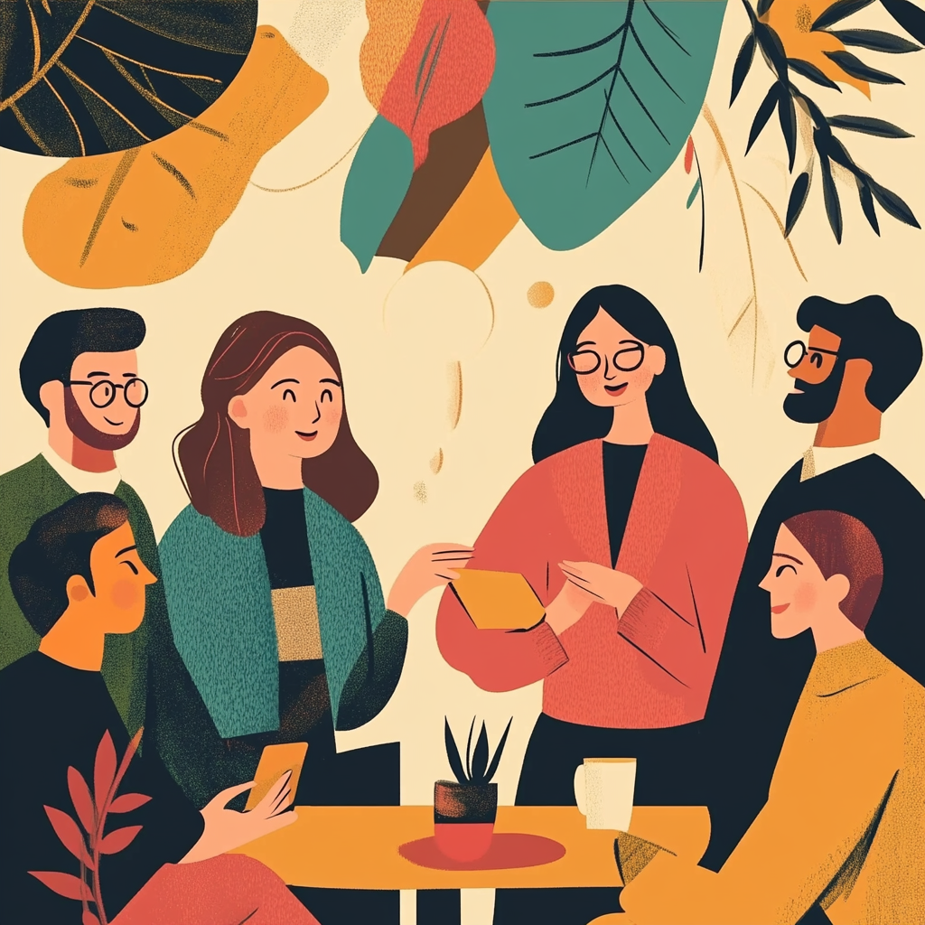 Ілюстрація, що відображає емоційний інтелект (EQ) як здатність будувати стійкі відносини через емпатію.