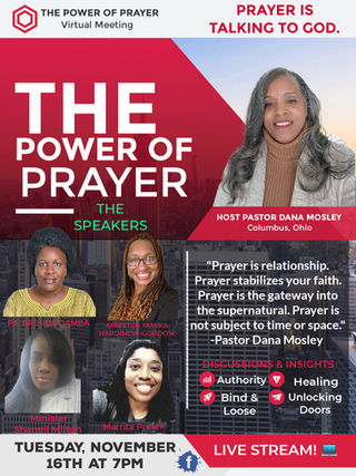 The Power of Prayer Virtual Meeting