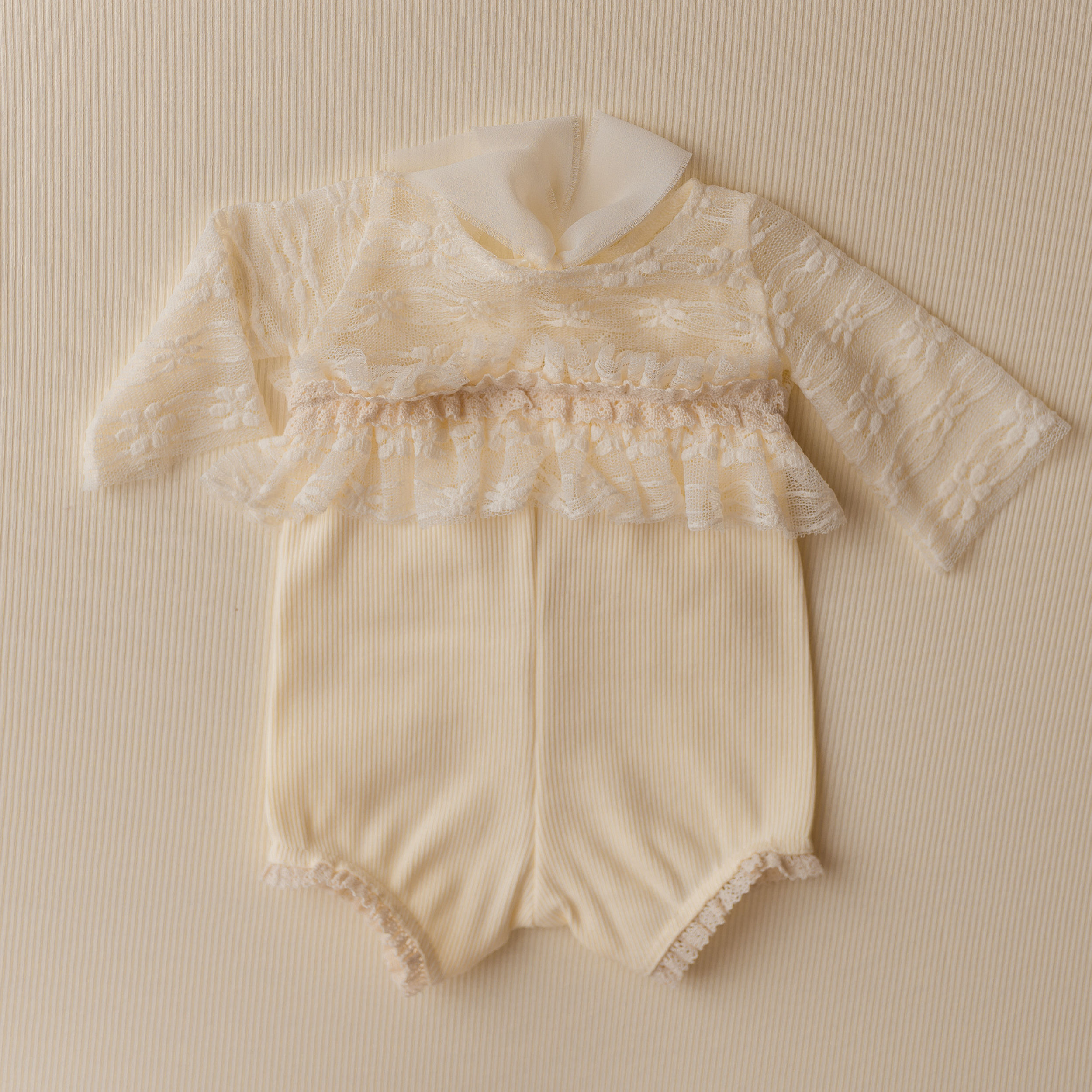 Victoria - Newborn Photo Prop, Pastel Yellow