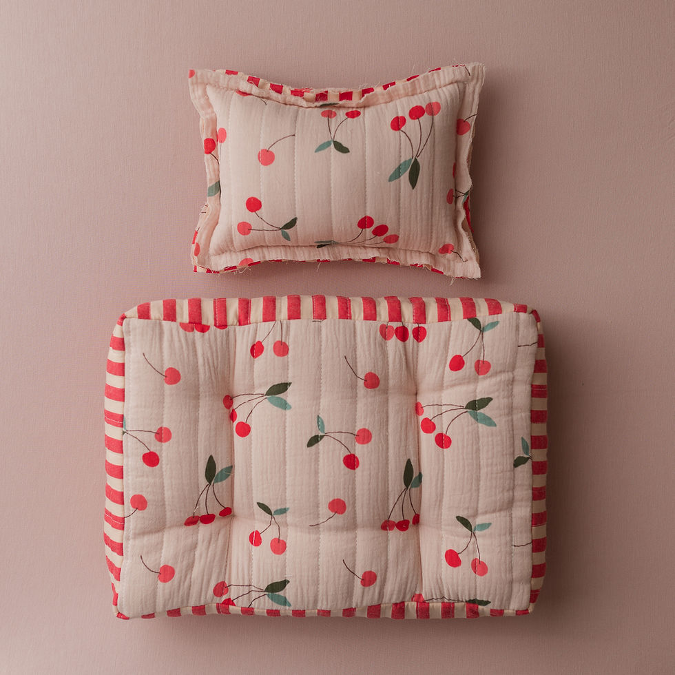 Thumbnail: Merry The Cherry - Double Sided Mattress and Pillow Set