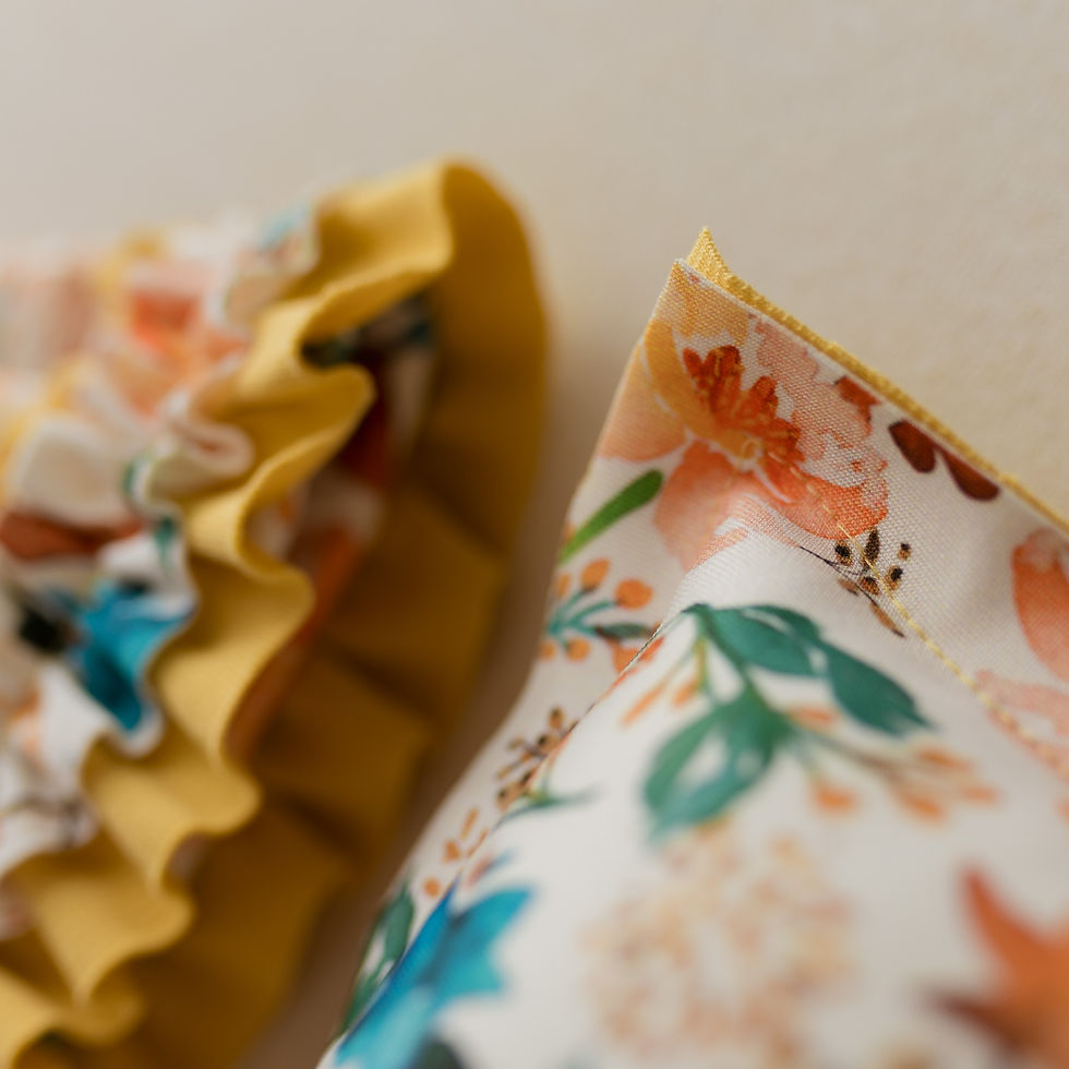 Thumbnail: SET Pillow and Bonnet - Newborn Photo Prop, Mustard