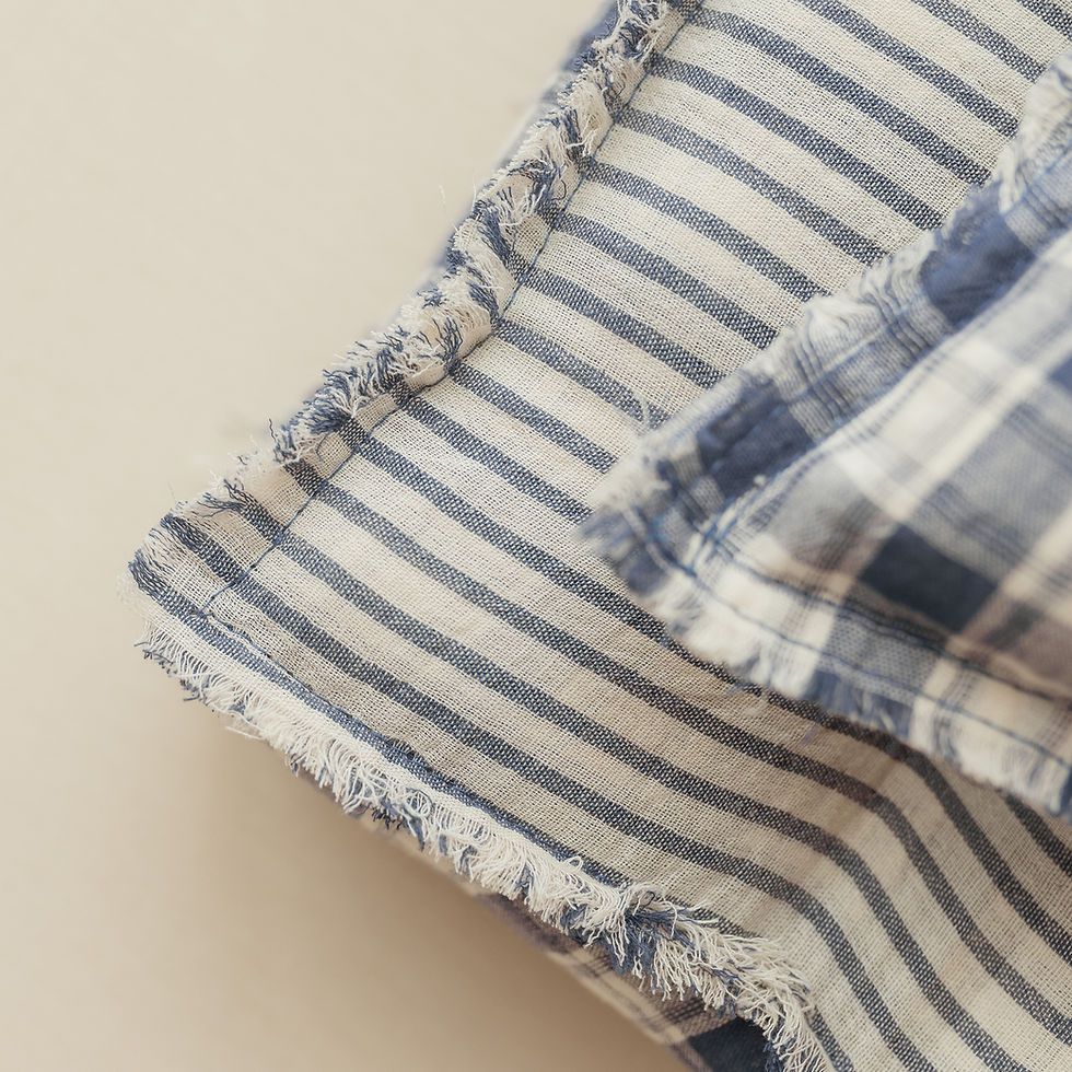 Thumbnail: Denim Cream SET - Double Sided Mattress and Pillow, Sleepy Hat and Wrap