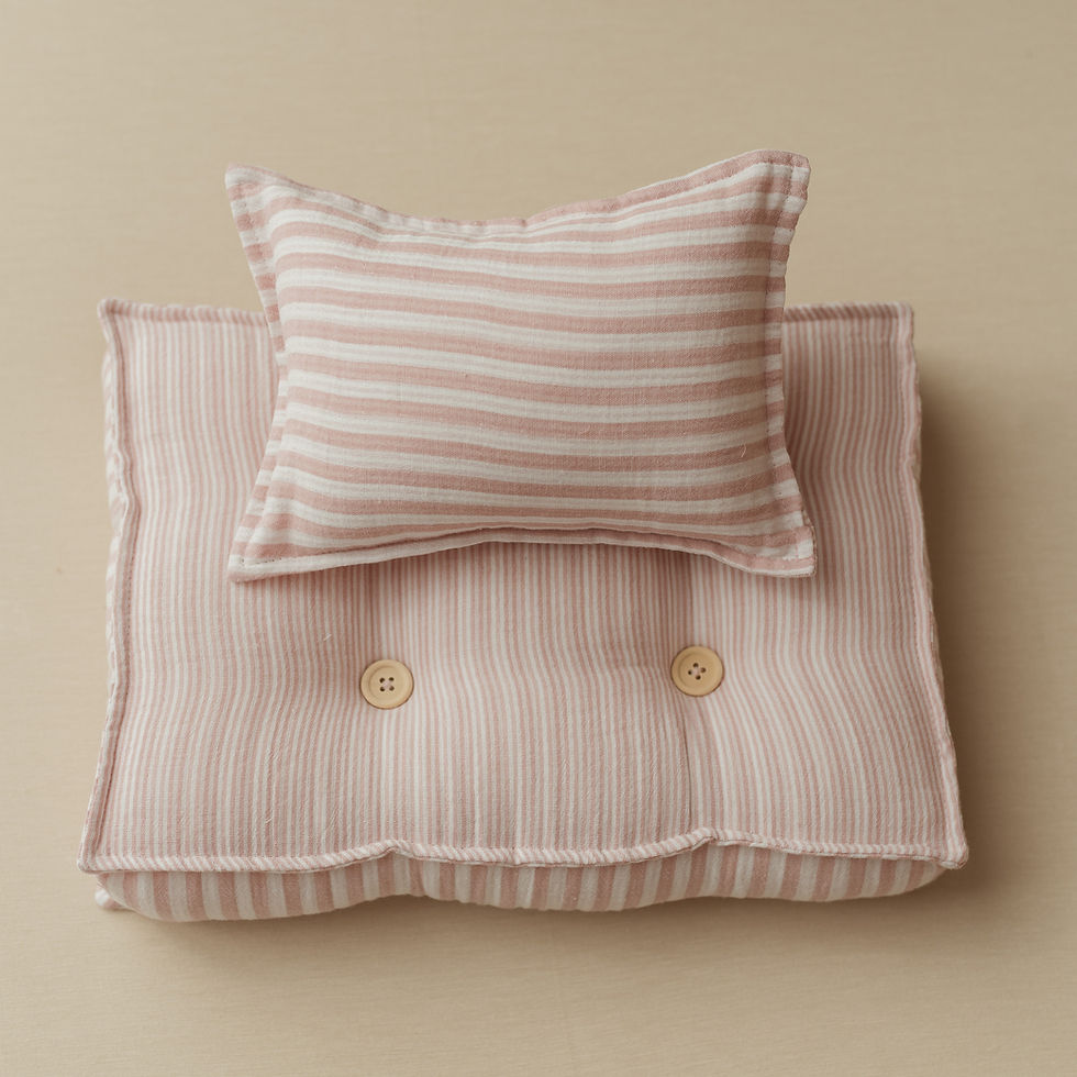 Thumbnail: Rosewood SET - Double Sided Mattress and Pillow, Sleepy Hat and Wrap