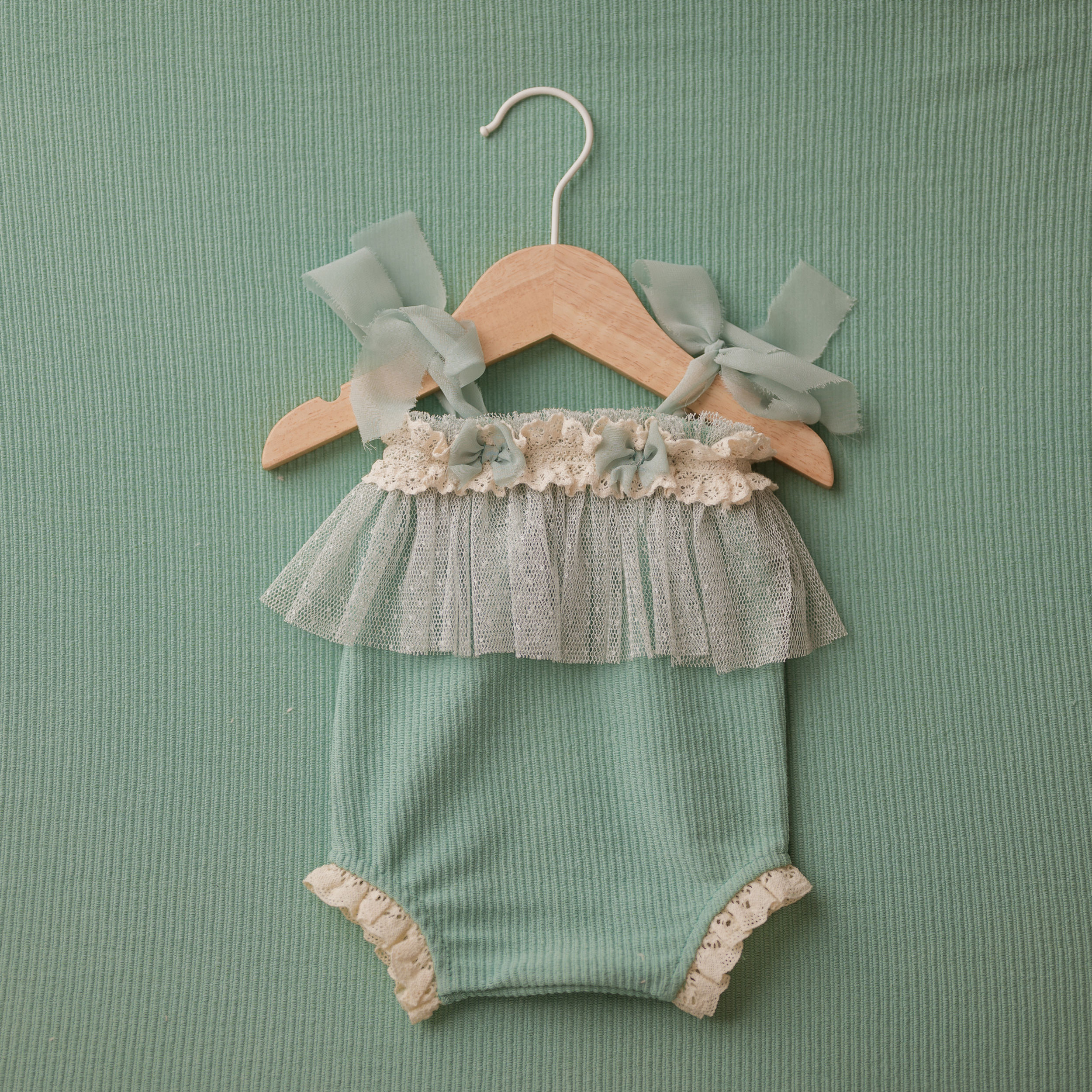 Carrie - Newborn Photo Prop, Sea Green