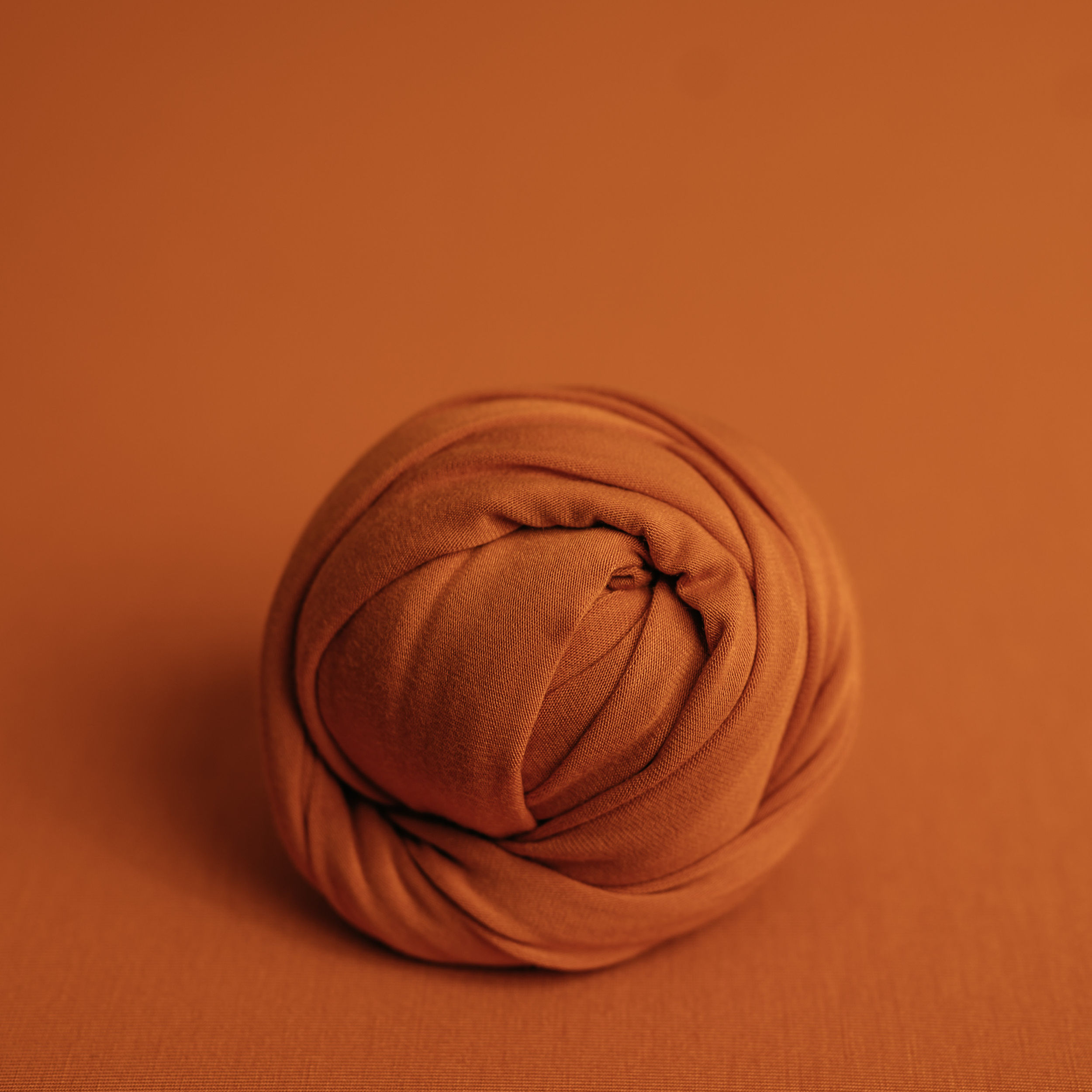 Beanbag Fabric and Wrap - Textured - Newborn Photo Prop Backdrop, Dusty Orange