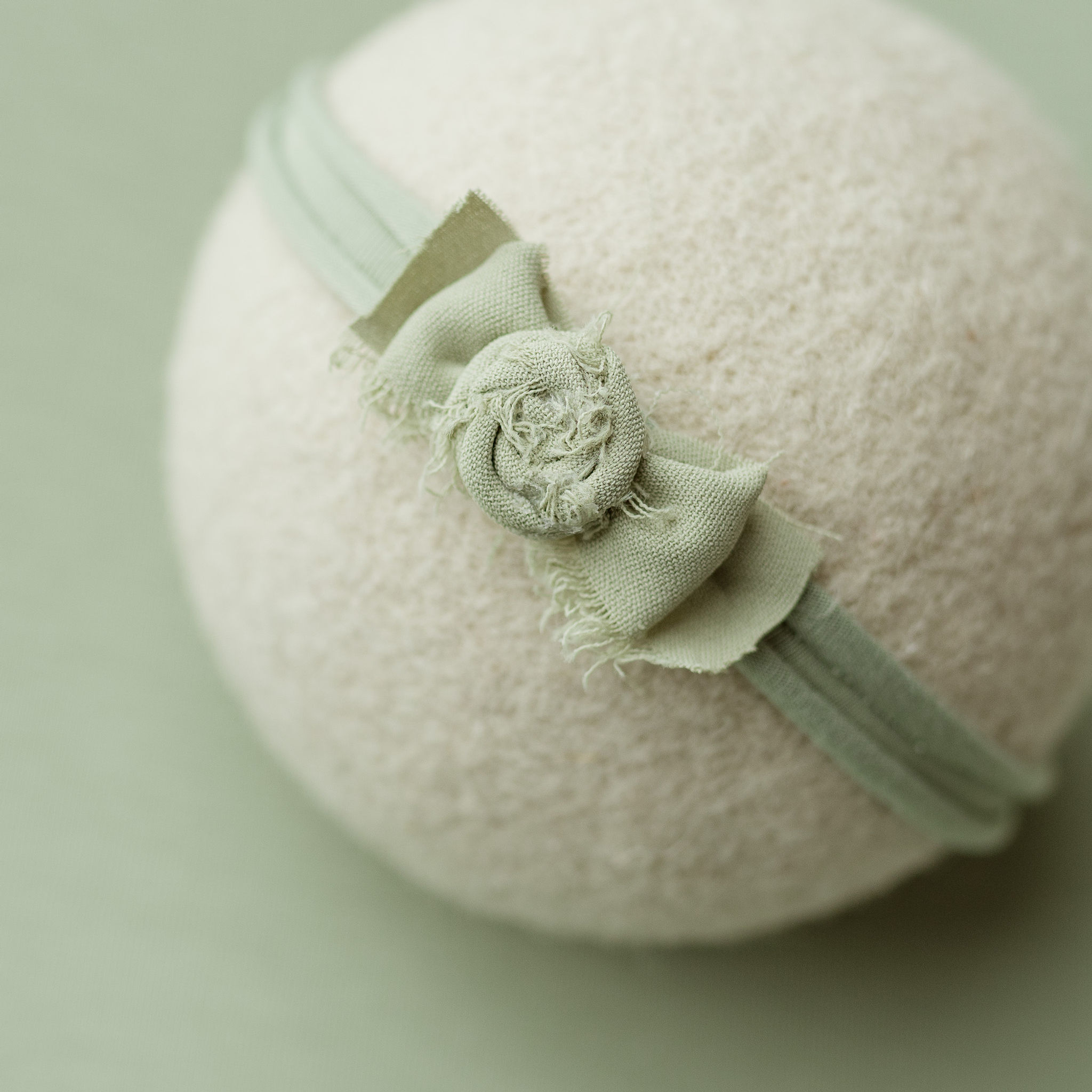 Tieback Newborn Photo Prop, Dusty Green