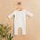 Thumbnail: Joey - Newborn Photo Prop Boy Romper, Ecru