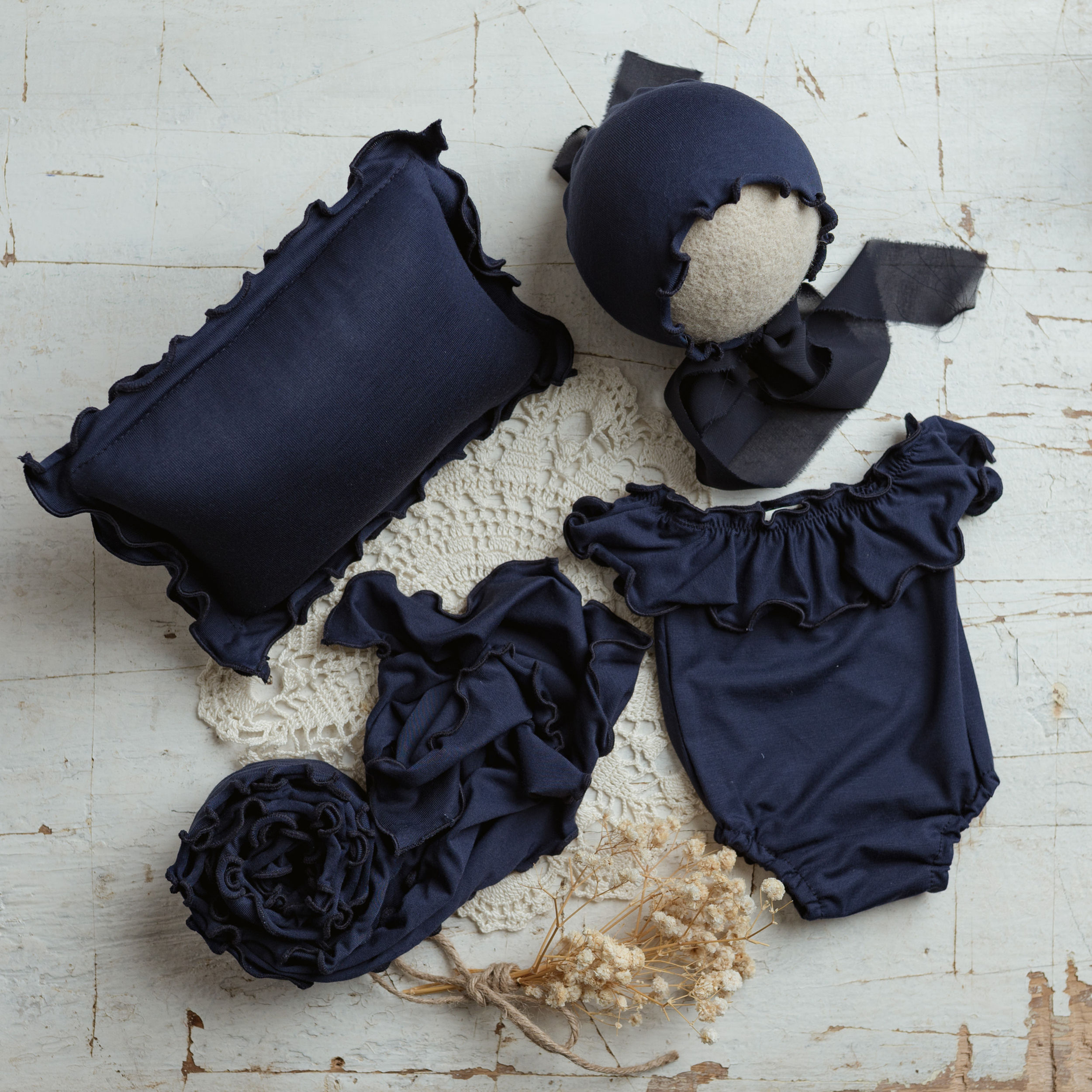 Rosie Navy Set - Newborn Photography Prop