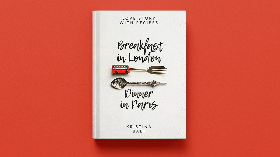 Breakfast in London Dinner in Paris book cover portfolio