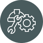 Website structure and content planning step icon
