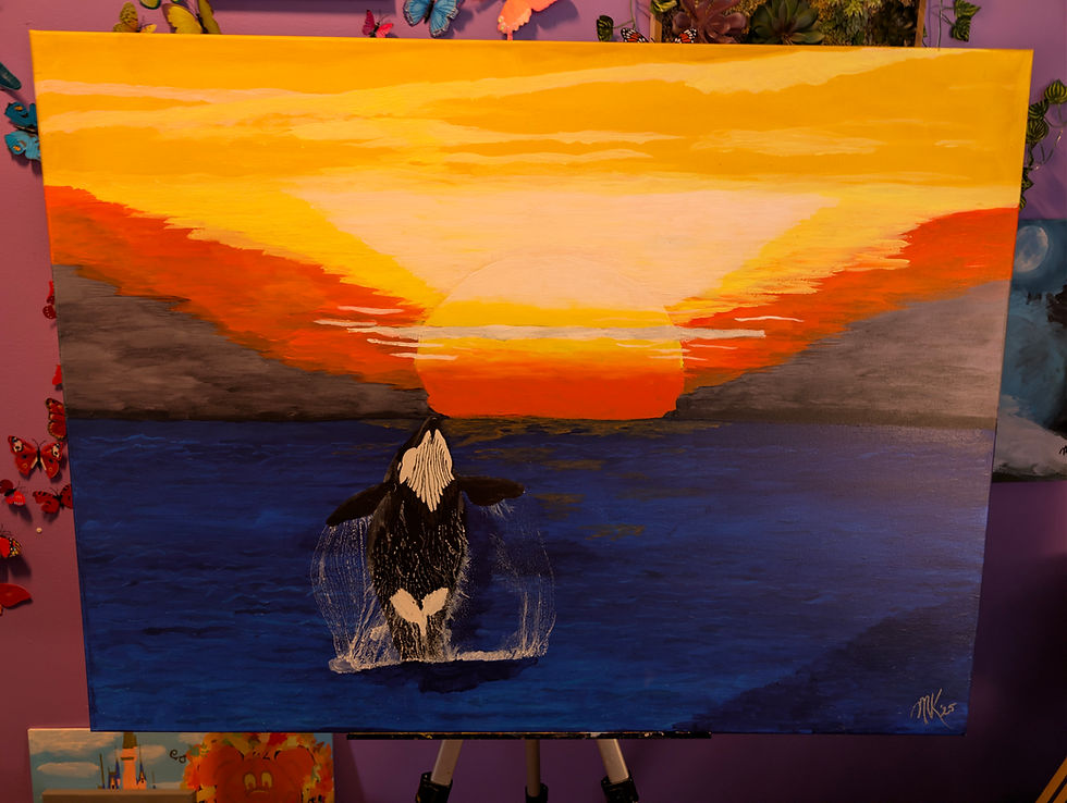Sunset Splash Original Painting