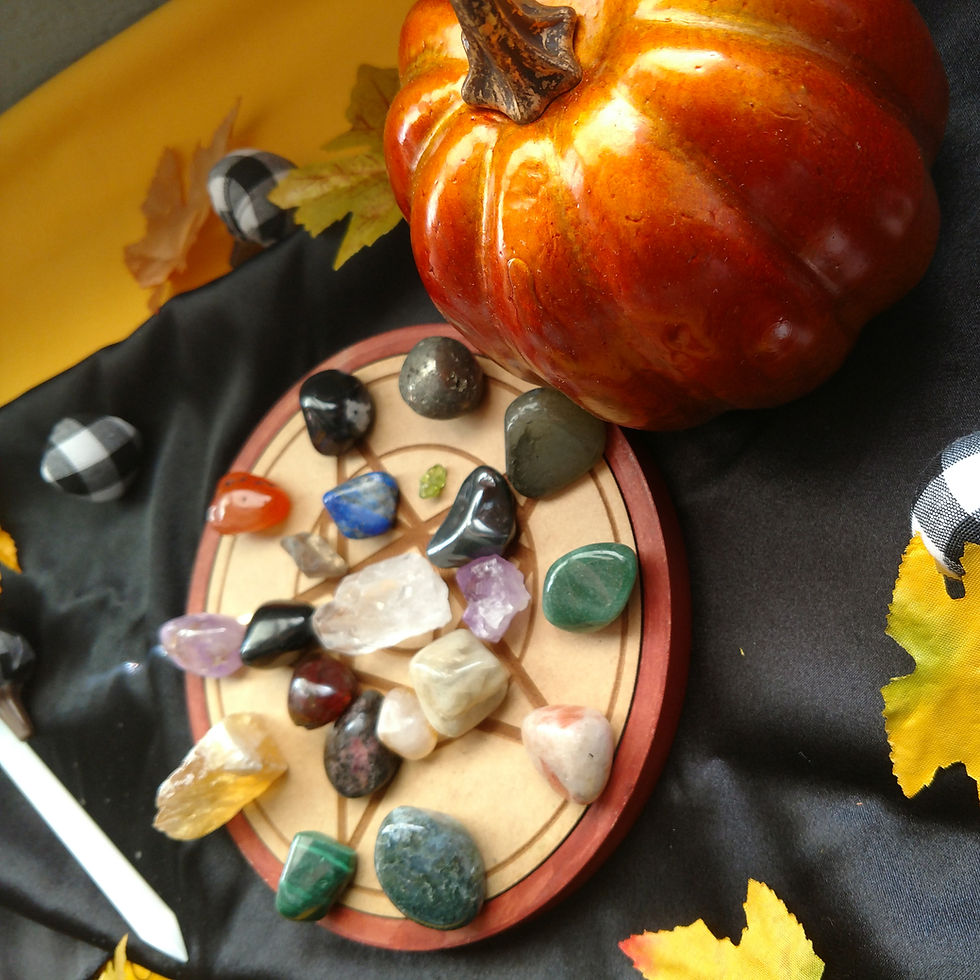 Autumn Equinox Crystal Grid