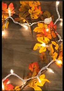 Lighted Fall Garland