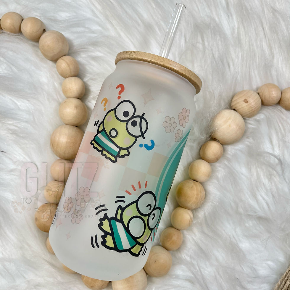 Thumbnail: Keroppi Glass Tumbler 16oz 