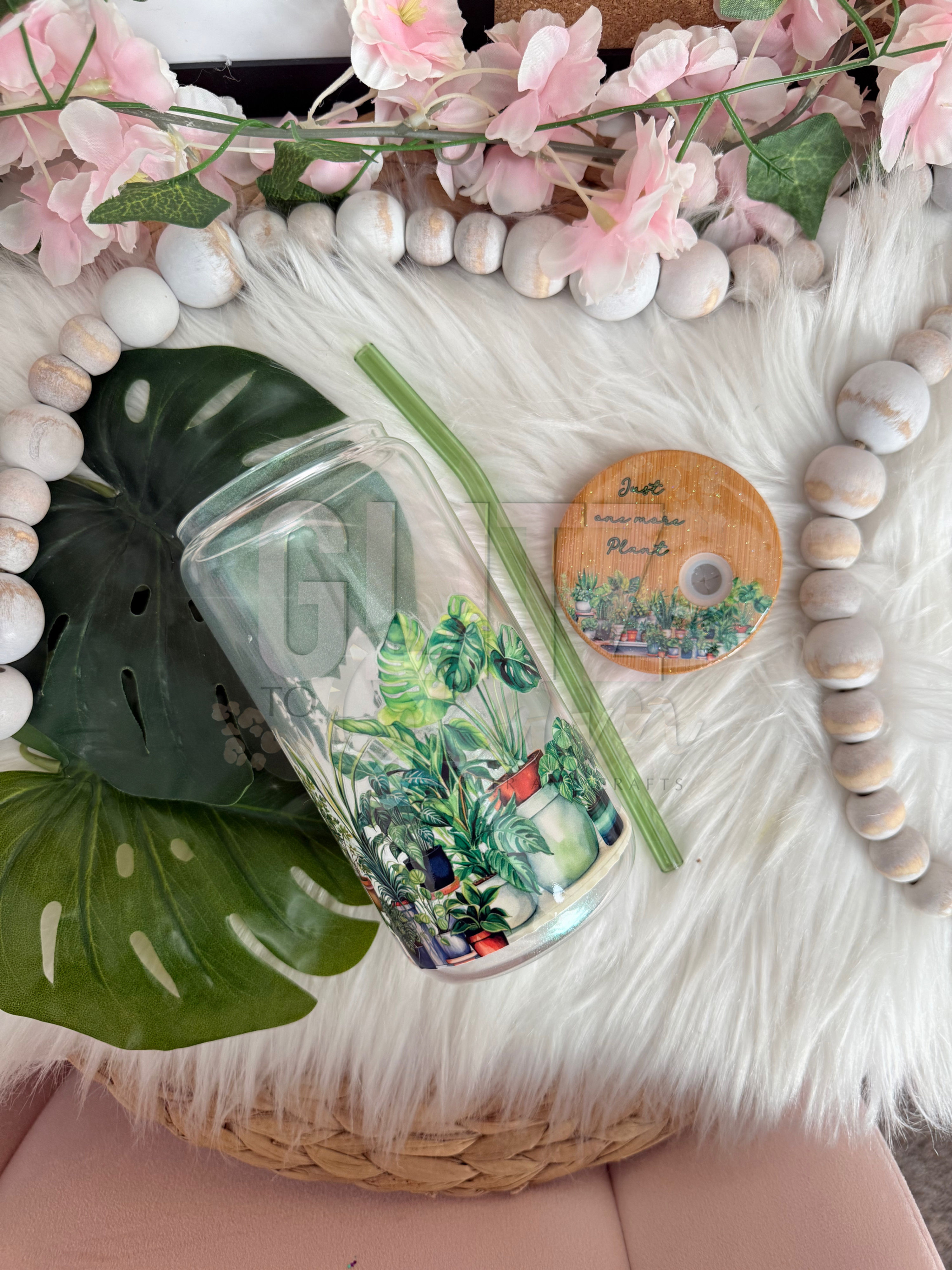 plant glass cup