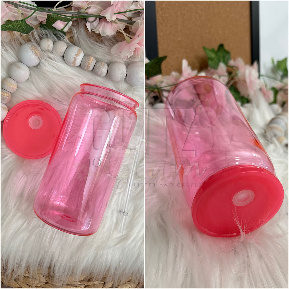 Thumbnail: 16oz Jelly Plastic Cans w/Acrylic Lids TALLER VERSION