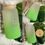 Thumbnail: 16oz Frosted Ombré Glass Cans w/Bamboo Lids