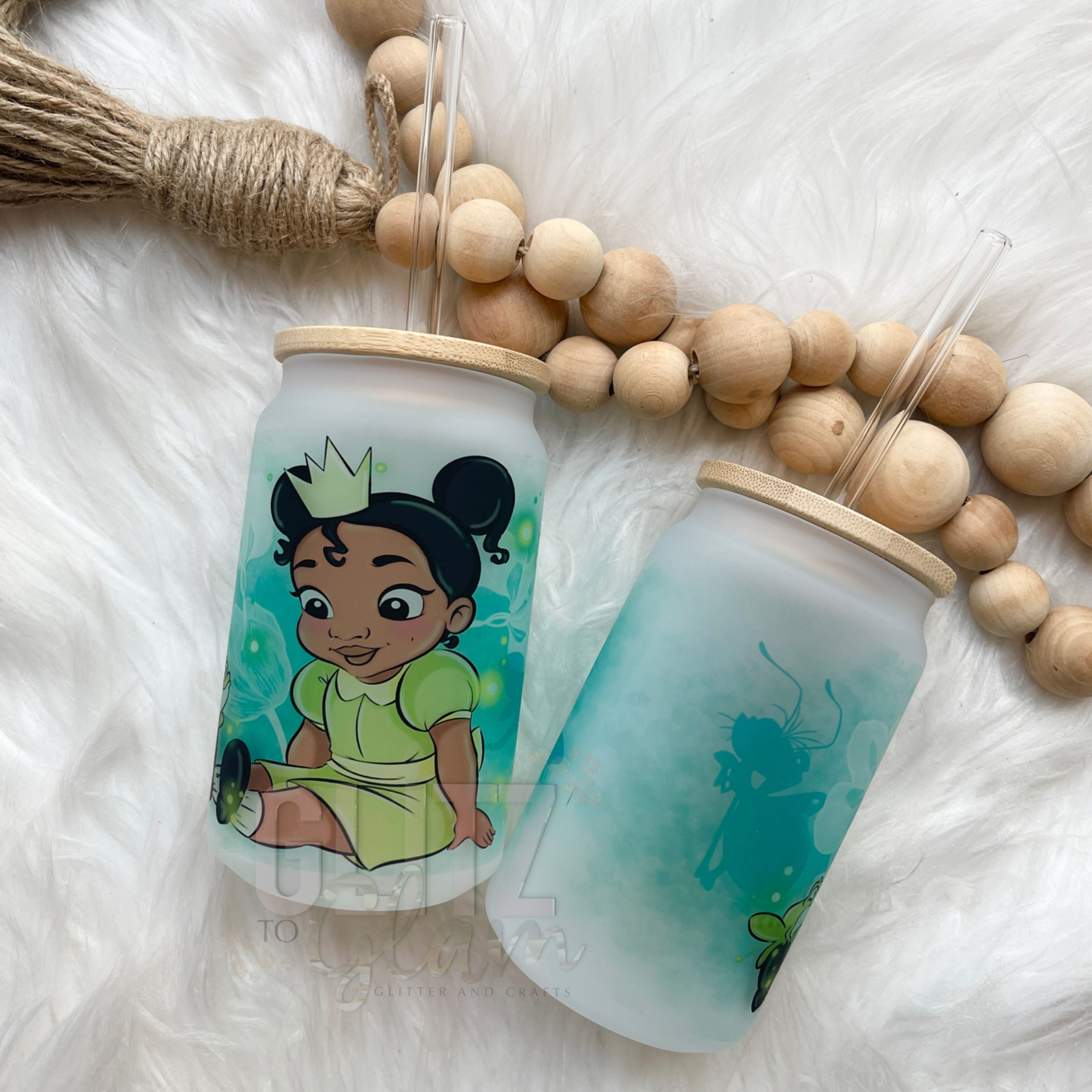 Baby Tiana 12oz Glass Tumbler