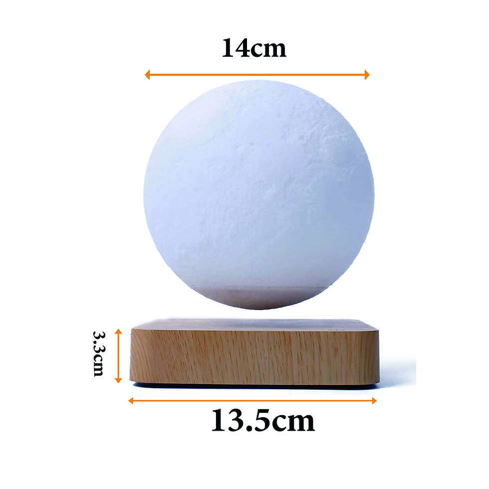 Thumbnail: Novelty 3D Magnetic Levitation Moon Lamp Moon Floating Lamp