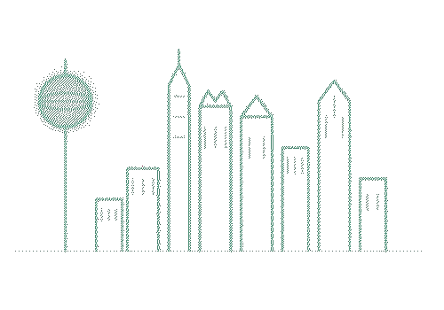 dallas skyline animated