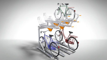 Wichtige Keywords: Zweistöckiger Fahrradständer, Doppelstockparker, Fahrradparksystem, Gasfederunterstützung, platzsparender Fahrradständer, Fahrradunterstand, doppelte Fahrradständer, Fahrradparkplatz, Fahrradaufbewahrung, Tiefgaragen, Velocustom, Chainton, Pedalburg.